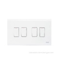4Gang 1Way Light Switch 147x86mm CE and CB